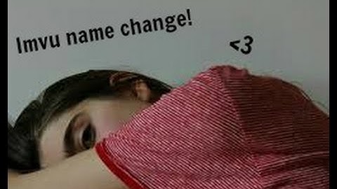 Imvu Name Change 💕