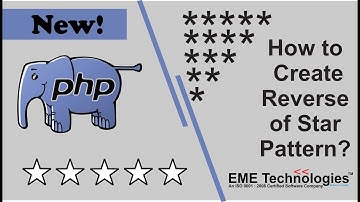 How to Create Reverse of Star Pattern in PHP
