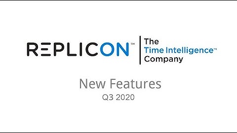 Replicon New Features in Q3 of 2020