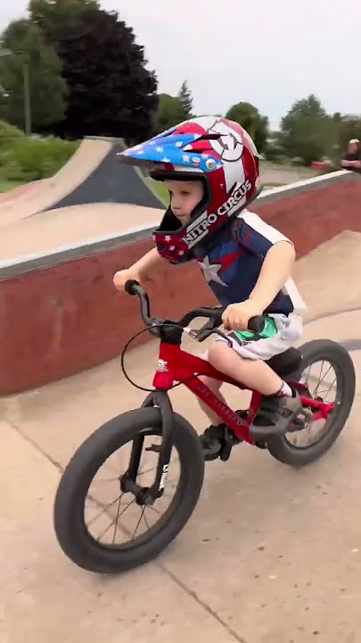 Just a BMX kid - riding skateparks glow up!