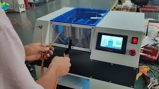 automatic brushing cutting folding shielded wire machine