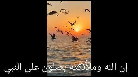 ماتيسر من القرآن الكريم ان الله وملائكته يصلون على النبي /ابو اليمان عندان