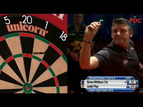 2019 Czech Darts Open Round 2  Whitlock vs Pipe