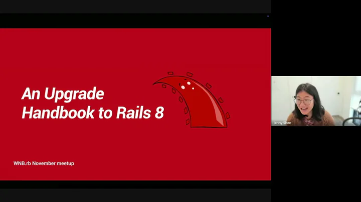 An upgrade handbook to Rails 8 by Jenny Shen