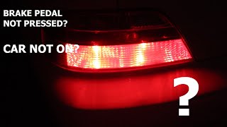 Brake Light Stays On Even Though Brake Pedal Not Pressed No One In Car/Automotive How Fix Easy