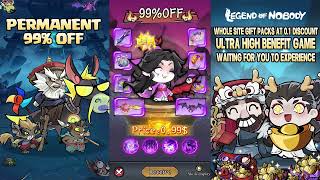 99.9% Discount Released Brand New Version Of Top 3 Afk Rpg - Legend Of Nobody F226452F