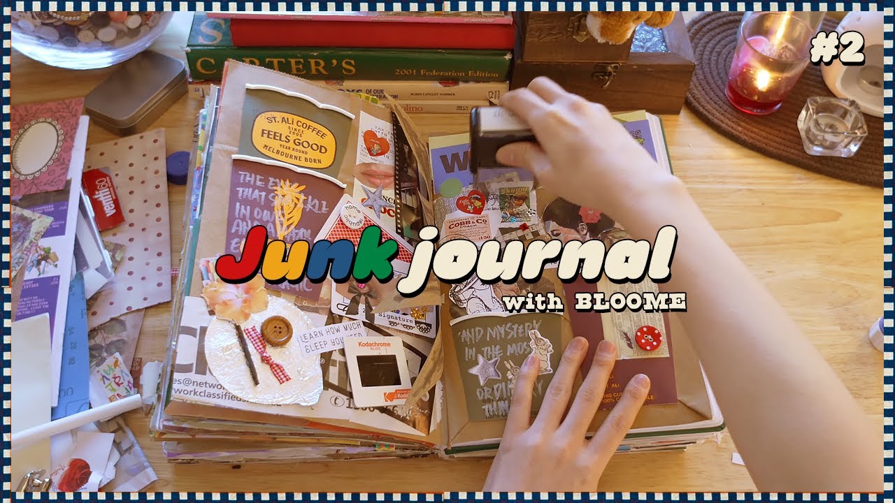 4K ASMR |  junk journal with me | my husband came home from work and handed me Junks lol