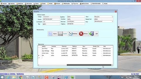 SISTEMA DE MATRICULA DEL ALUMNO (EN C# & SQL 2014)sistema completo