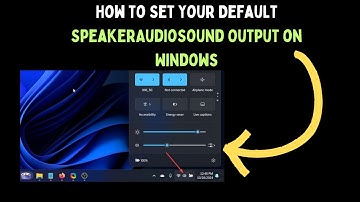 How to Set Your Default Speaker Audio Sound Output on Windows 11