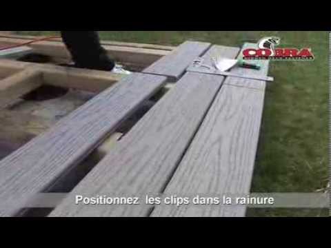 Installation terrasse composite fiberon avec clips COBRA