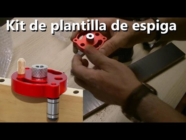 autocentrante con 8 bujes de acero,Kit de plantilla de espiga de 3-10mm  para taladro 