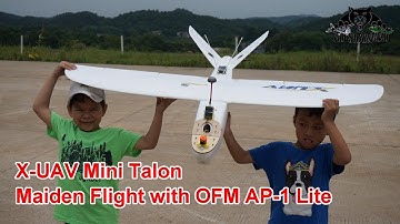 Mini Talon Long Range FPV Plane Maiden Flight OFM AP-1 Lite Autopilot