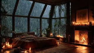 Rainy Midnight Harmony – Calming Piano Echoes with Light Rain for Deep Sleep & Stress Relief