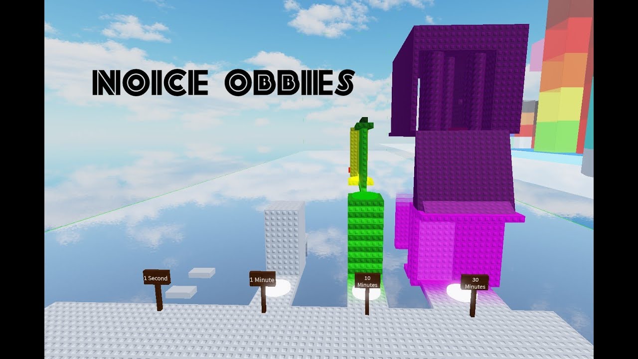 Making Obbies IN 1 Second, 1 Minute, 10 Minutes, and 30 Minutes! - Obby ...