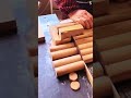Smart way to cut wood logs with super sharp machine #shorts