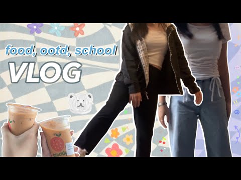 (eng/việt) vlog diaries ... ootd, what I eat at school, một tuần ở trường Mỹ ăn gì