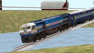 WDP4 Locomotive Under Water Indian Train Simulator Gameplay 2022 @Limitlesstrainzsimulator