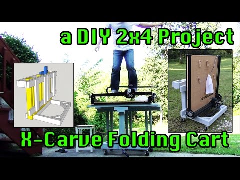 How to Make a Folding Portable X-Carve Table From 2x4 (DIY5)