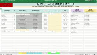 Employee Trainings Tracker Excel - Clients and Employees tabs