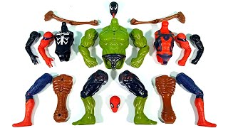 AVENGERS TOYS ASSAMBLE, SUPERHERO, SPIDER-MAN, VENOM, HULK SMASH, SIREN HEAD