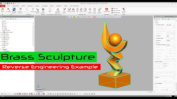 Geomagic Design X. Brass Sculpture, Reverse Engineering Example #reverseengineering #GeomagicDesignX