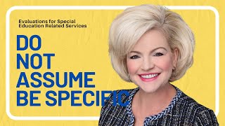 Evaluations for Special Education Related Services