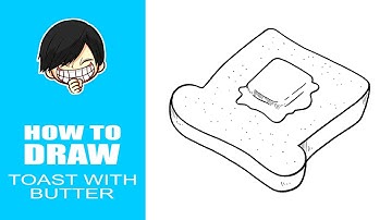 How to draw Toast With Butter