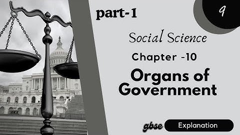 Class 9 | Organs of government | Explanation | part -1