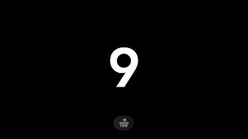 9 Second Classic Countdown Timer | Simple, Big Bold Numbers, Easy to Read, End Alarm | Good Time