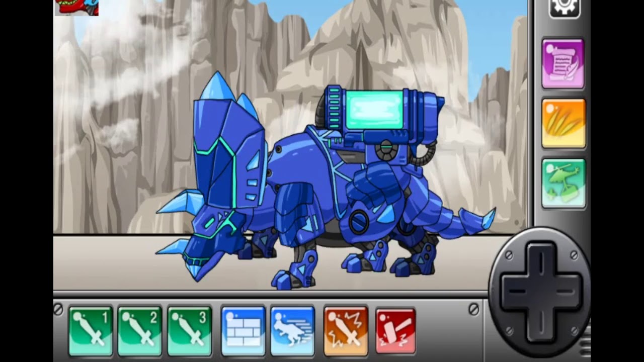 Dino Robot Assembly Game: Tricera Blue  | Kids Game