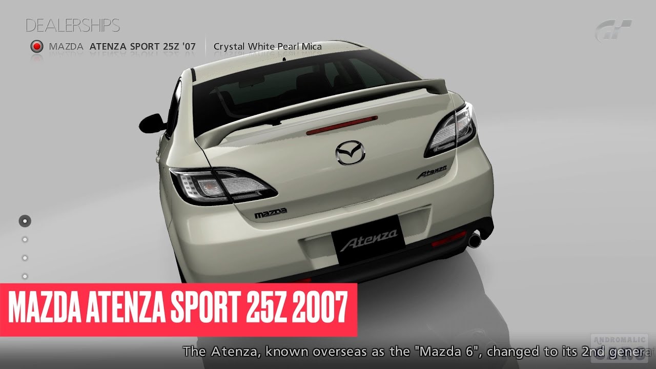 Mazda Atenza Sport 25Z 2007 [Gran Turismo 5] With Documentary