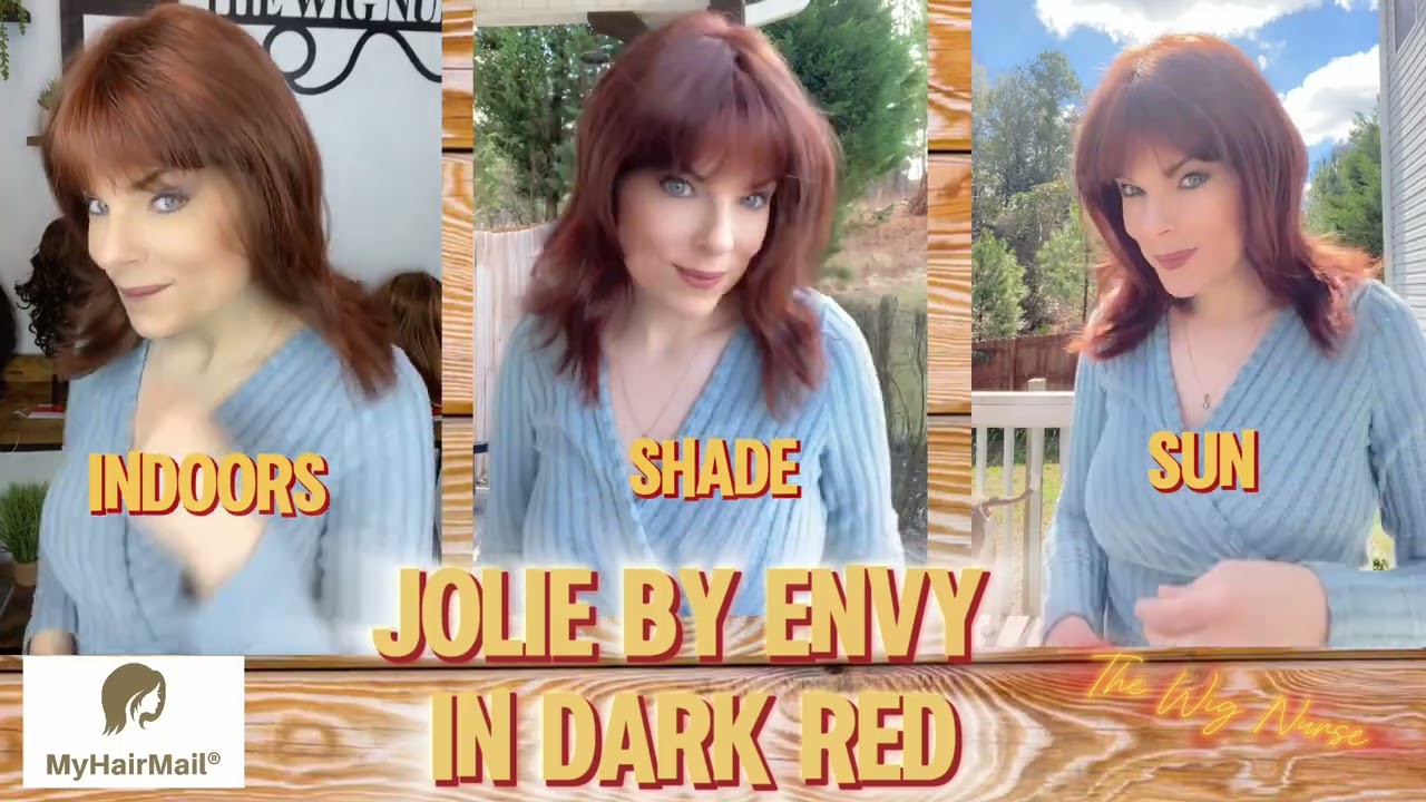 See Jolie by Envy in Dark Red in 3 kinds of lighting!