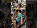 Monkey driving rickshaw in the city.     #monkey #funnyshorts #animalshorts
