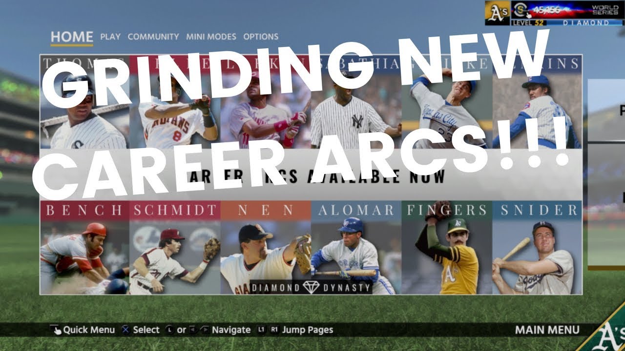 GRINDING THE NEW CAREER ARCS - MLB the show 18 Diamond Dynasty