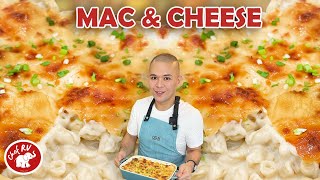 Bonggang merienda? Gawin mo ito sa Macaroni at Keso. Super dali, affordable, cheesy! MAC AND CHEESE