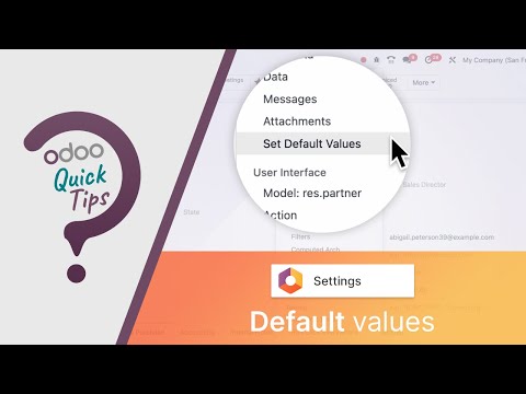 Odoo Quick Tips
