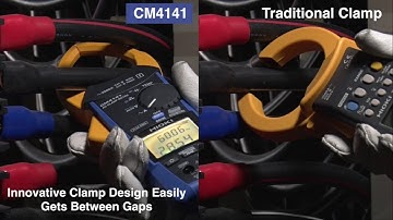HIOKI AC Clamp Meter CM4141 | New Clamp Design Lets You Get Between Thick Conductors with Ease