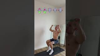 Upper Body Resistance Band Workout (Chair only | at Home)