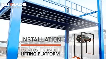 Mutrade FP-VRC: Installation process of the Four Post Hydraulic Lifting Platform