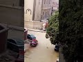 بالفيديو شاهد لحظة تبادل إطلاق النار بين الشرطة المصرية وإرهابيين أمام كنيسة حلوان