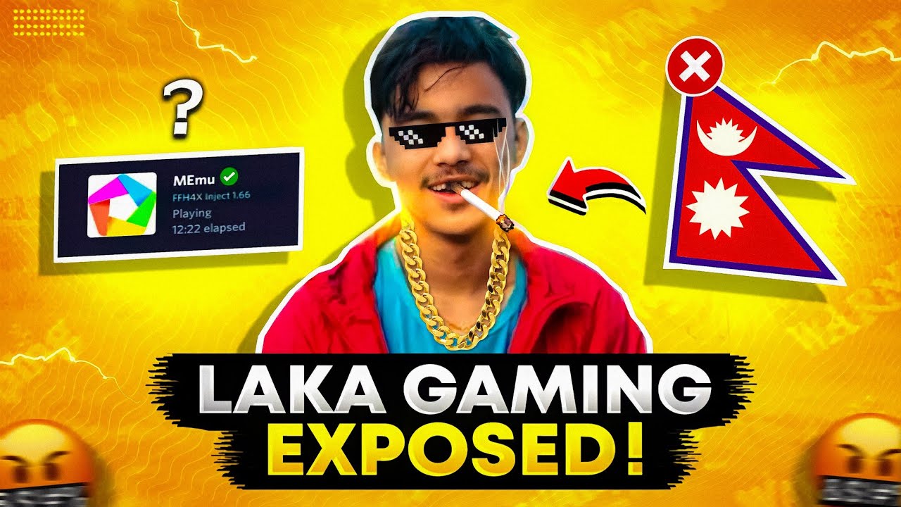 Laka Gamer Expose !! 🤬⚠️ Using Aimbot & Script Panel File 