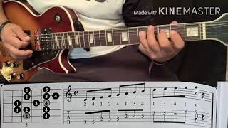 C Major scale lesson with tabs