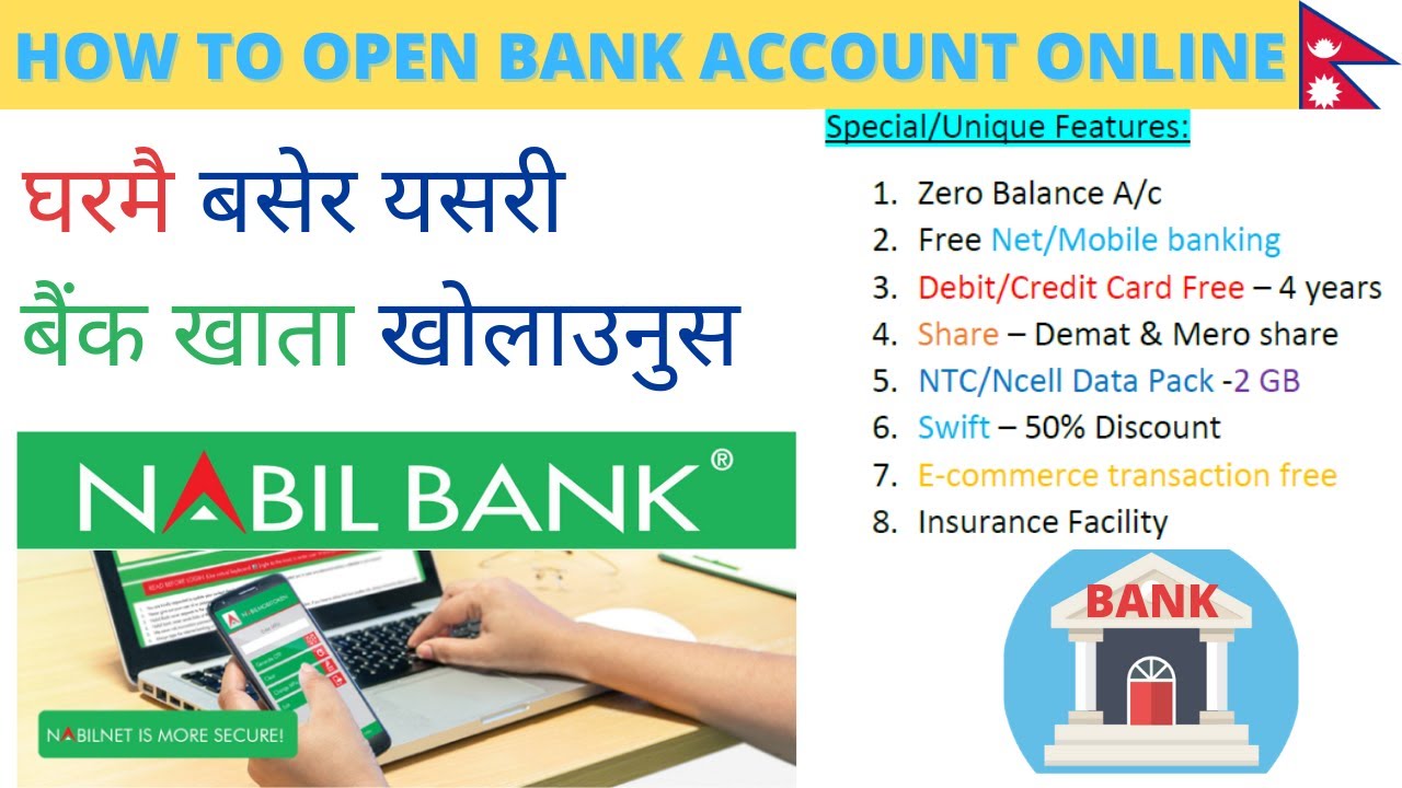 How To Open Bank Account In Nepal Online  Nabil Zero Balance