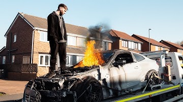 I BOUGHT A WRECKED BMW M4 COMPETITION & IT SET ON FIRE