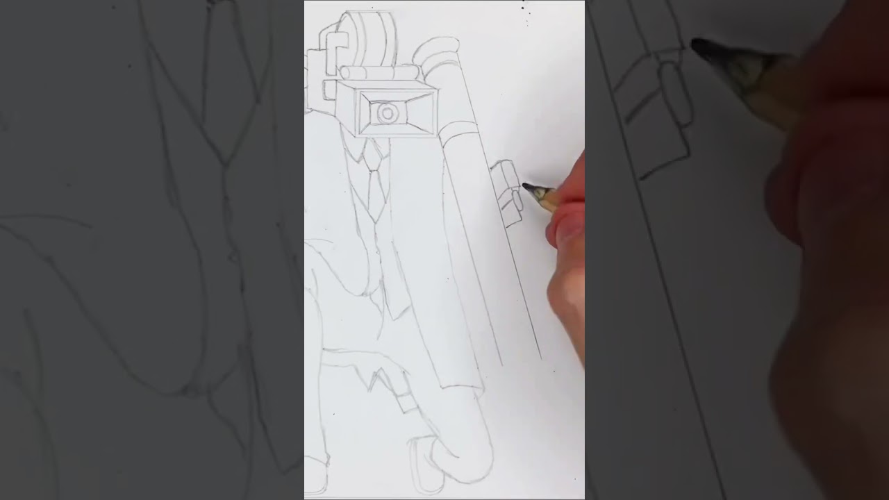 Please Draw a Large Operator with Rocket Launcher Skibidi Toilet 67 