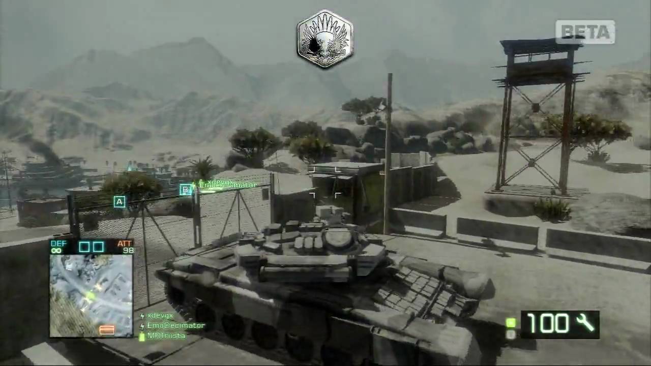 [HD] Russian T-90 tank online  BC2 game 1/3