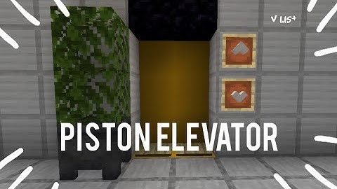 ✔Minecraft PE: Easy Piston Elevator Tutorial