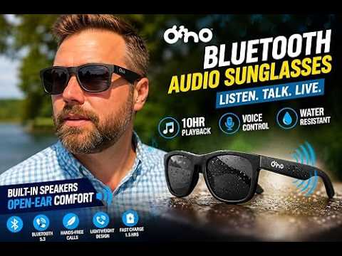 OhO Sunshine Bluetooth Audio Sunglasses Review | Open-Ear Smart Glasses :Link in description 👇