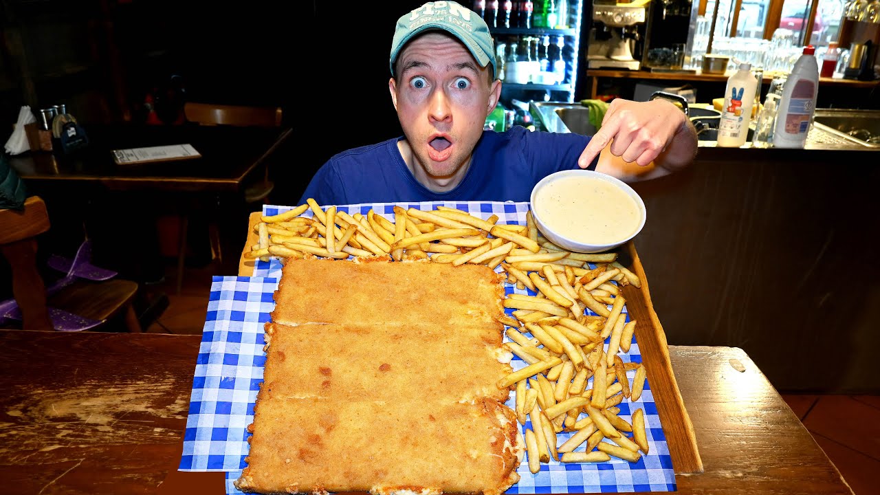 Непобедимый XXL-челлендж по поеданию жареного сыра в Чехии!!