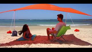 ZiggyShade - Sun Shade Canopy | UPF50 UV Protection | Lightweight Tent with Sandbag Anchors